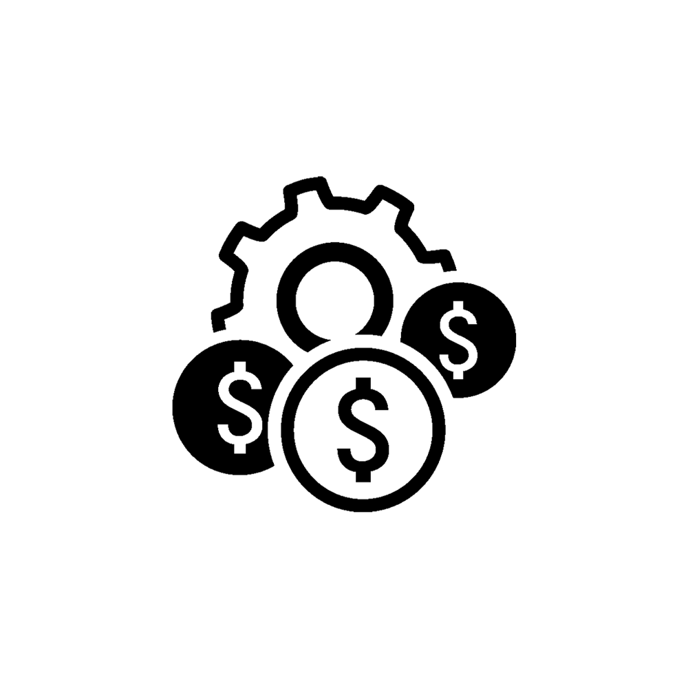 gear with multiple dollar sign